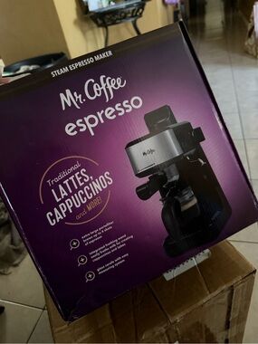 Mr. Coffee Steam Espresso Maker with Stainless Steel Frothing Pitcher